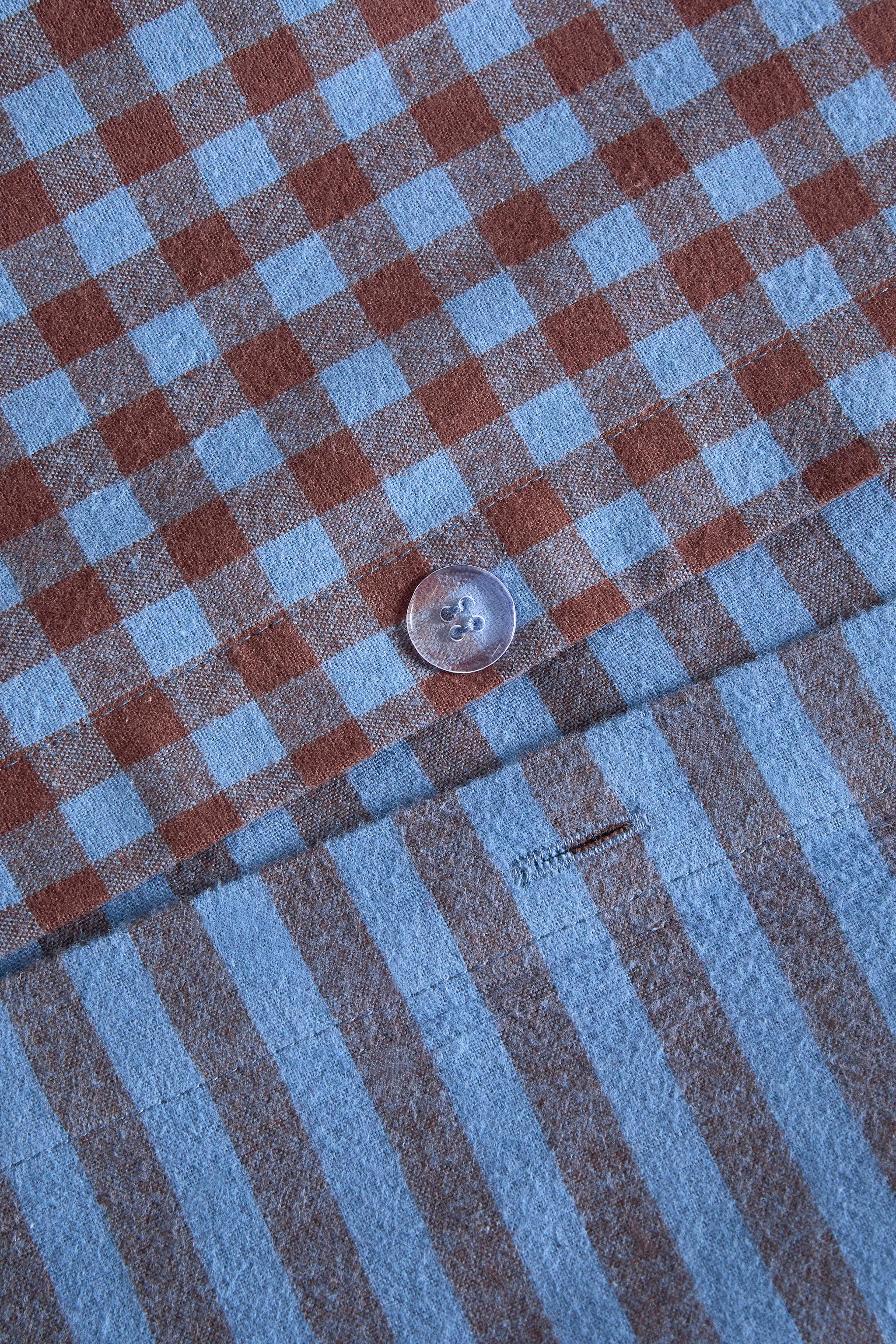 HOUSSE DE COUETTE ENFANT COTON FLANELLE RÉVERSIBLE